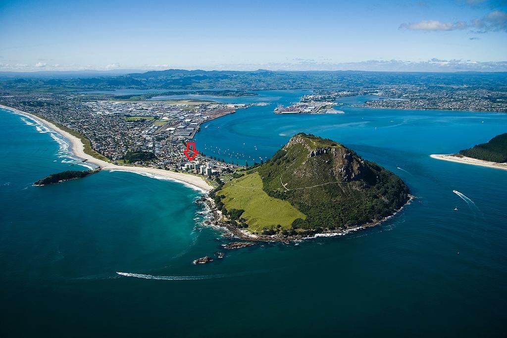 Ocean View Beach Escape - Top Floor Apartments, Mt Maunganui Base Mount Maunganui Exterior foto